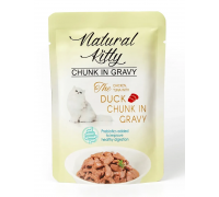 Корм влажный Natural Kitty Chunk in Gravy Chicken, Tuna with Duck, кус..