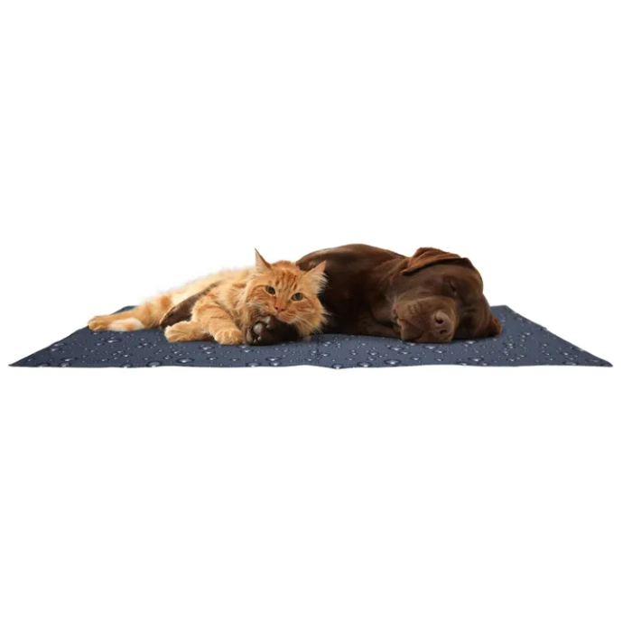 Охолоджувальний килимок Flamingo Cooling Pad Drop, для собак і котів, XL 100*60*0,6 см, сірий