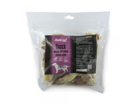 Лакомство AnimAll Snack кроличьи уши с мясом кроля для собак 500 г, 99616