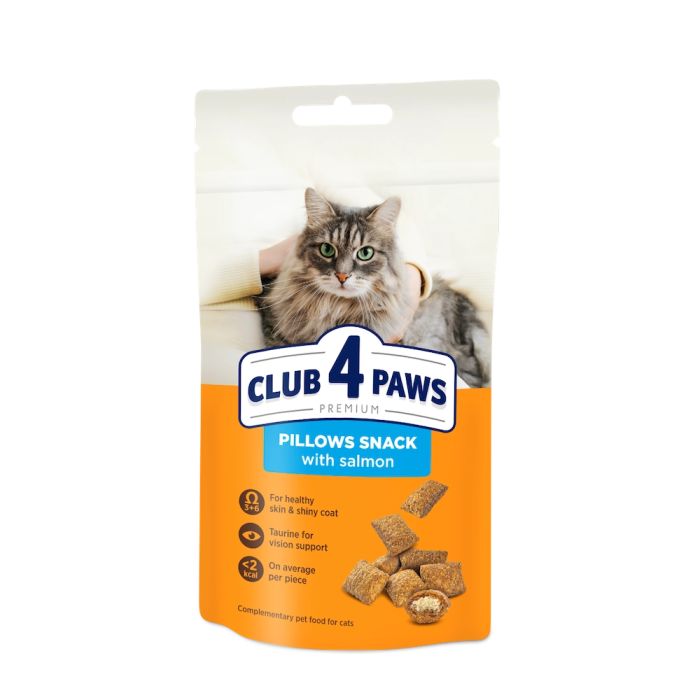 Подушечки Club 4 Paws (Клуб 4 лапи) Premium, зі смаком лосося, 60 г