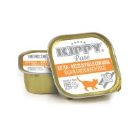 Корм вологий Kippy для кошенят "Pate Kitten Chicken with Eggs", з куркою, паштет, 90 г