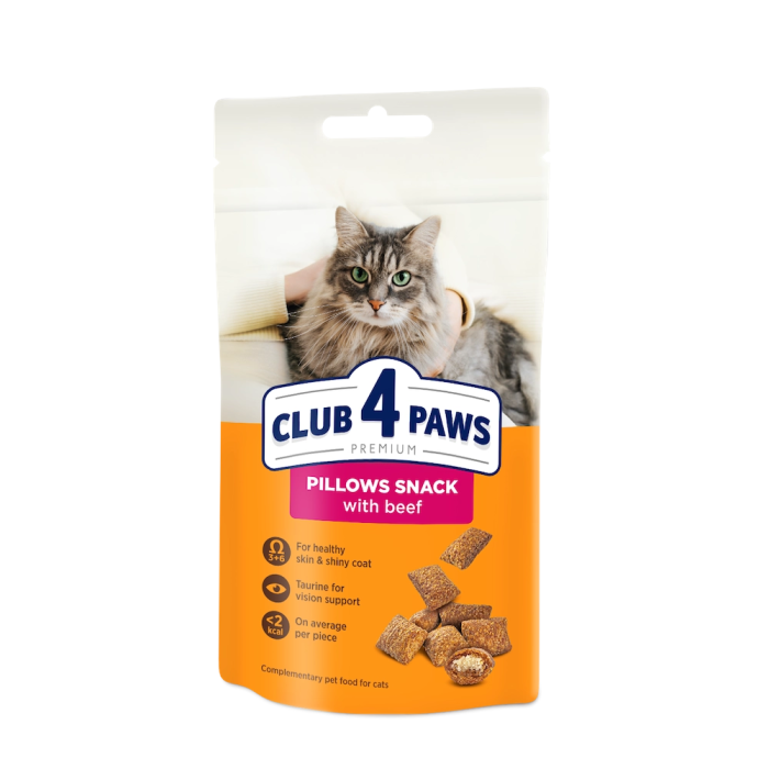 Подушечки Club 4 Paws (Клуб 4 лапи) Premium, зі смаком яловичини, 60 г