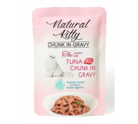 Корм влажный Natural Kitty Chunk in Gravy Chicken with Tuna, кусочки к..
