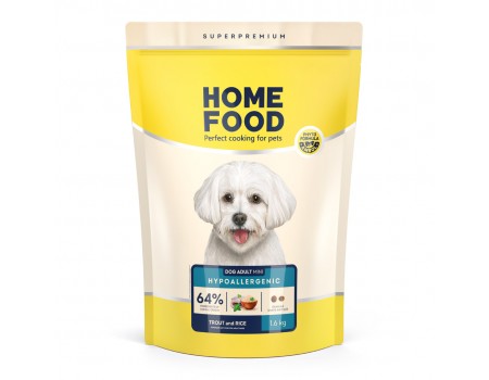 Home Food Корм DOG ADULT MINI Гіпоалергенний «Форель з рисом» (1,6 кг)