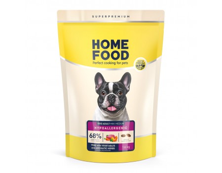 Home Food Корм DOG ADULT MINI/MEDIUM Гіпоалергенний «Телятина з овочами» (1,6 кг)