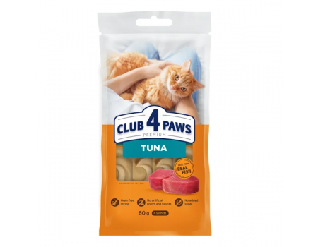 Кремові ласощі Club 4 Paws (Клуб 4 лапи) Premium, зі смаком тунця, 60 г
