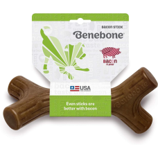 Игрушка крепкая для жевания Benebone Кленовая ветвь, со вкусом бекона - LARGE, для собак весом до 40 кг.