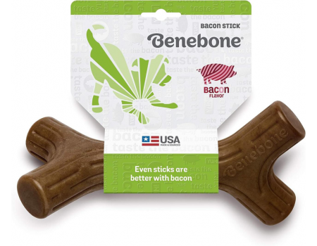 Іграшка міцна для жування Benebone Кленова гілка, зі смаком бекону - LARGE, для собак вагою до 40 кг 