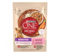 Влажный корм PURINA ONE Mini/Small Sensitive для взрослых собак мелких..