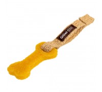 Игрушка для собак Маленькая кость GiGwi Gum gum каучук, пенька, 9 см..