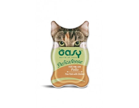 OASY CAT Паштет з куркою для дорослих котів 0,085 кг