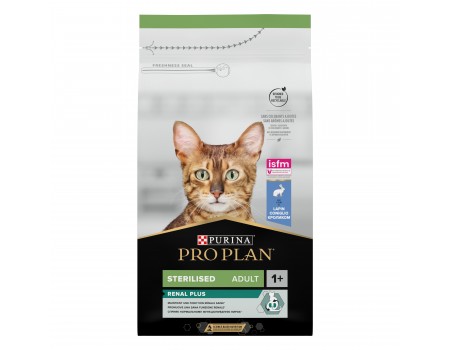 PRO PLAN Sterilised Сухой корм  для стерилизованных кошек и кастрированных котов, с кроликом, пакет, 1,5 кг
