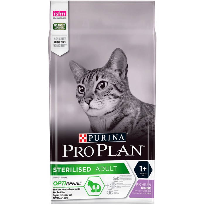 PRO PLAN Sterilised для стерилізованих кішок, з індичкою, 1,5 кг