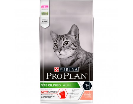 PRO PLAN Sterilised для стерилизованных кошек, с лососем, 1,5 кг