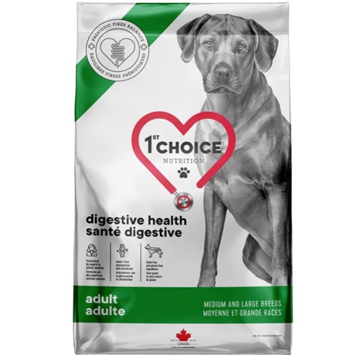 1st Choice Adult Digestive Health Medium and Large ФЕСТ ЧОЙС СРЕДНИЕ БОЛЬШИЕ ГАСТРОИНТЕСТИНАЛ сухой корм для собак средних и больших пород 12кг*