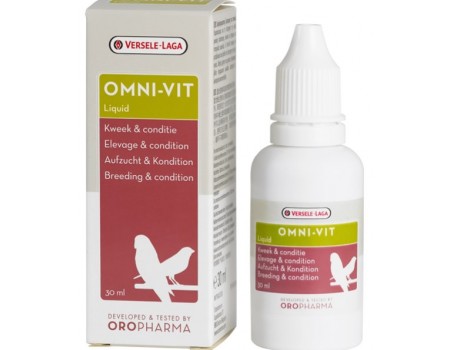 Versele-Laga Oropharma Omni-Vit Liquid ОРОФАРМА ОМНИ-ВИТ жидкие витамины для кондиции птиц, 0.03 кг.