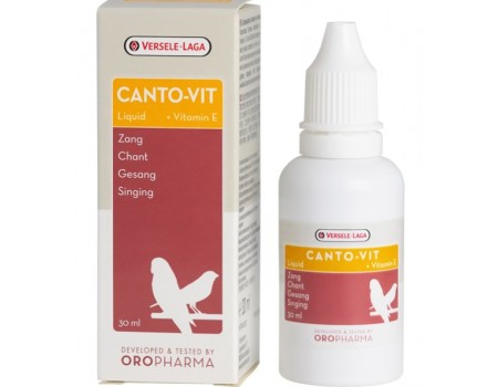 Versele-Laga Oropharma Canto-Vit Liquid ОРОФАРМА КАНТО-ВИТ жидкие витамины для пения и фертильности птиц, 0.03 кг.