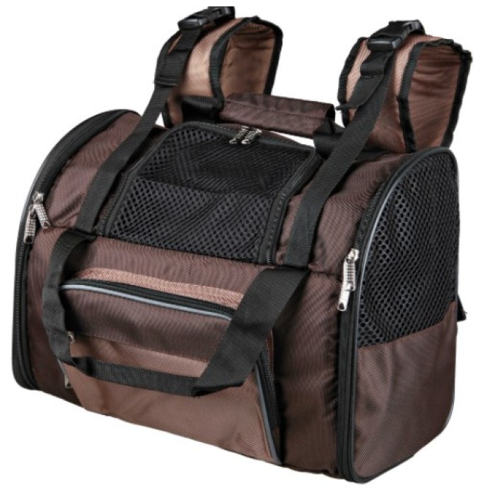 СУМКА ДЛЯ ПЕРЕНОСКИ СОБАК И КОШЕК SHIVA BACKPACK TRIXIE,   41х30х21 см, коричневый / бежевый