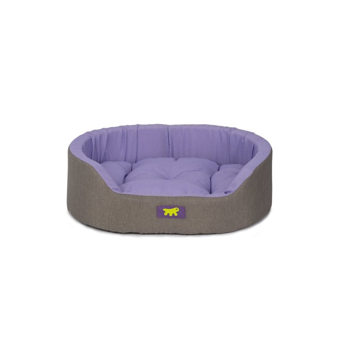 Ferplast DANDY 45 C. BROWN Лежанка м'яке місце для котів та собак, 44х40х16 см, три кольори (сірий-блакитний-ліловий)