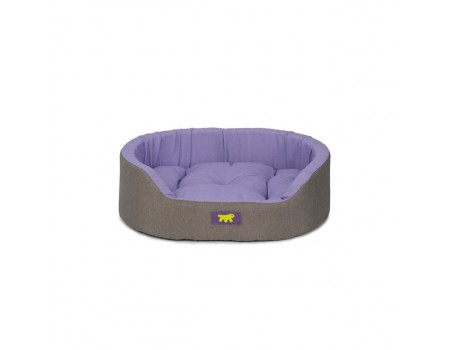 Ferplast DANDY 80 C. BROWN-PINK Лежанка м'яке місце для котів та собак, 80х55х20см, три кольори (сірий-блакитний-ліловий)