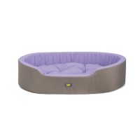 Ferplast DANDY 95 C. BROWN-PINK Лежанка м'яке місце для котів та собак, 95х60х23см, три кольори (сірий-блакитний-ліловий)