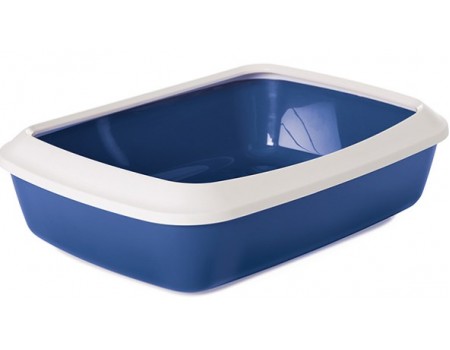 Savic Iriz Nordic Litter Tray САВИК АЙРИЗ НОРДИК лоток туалет с бортиком для котов, 50х37х13 см, синий