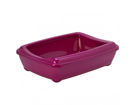 Moderna АРІСТ-О-ТРЕЙ ДЖУМБО туалет з бортиком для котів, яскраво-рожевий, 57Х43Х16,3 см
