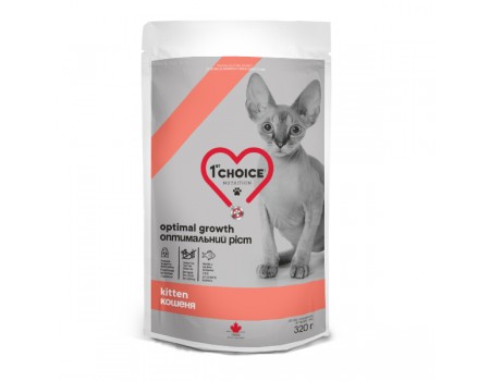 1st Choice Kitten Optimal Growth ФЕСТ ЧОЙС РИБА ДЛЯ КОШЕНЯТ сухий суперпреміум корм для кошенят 0.32 кг