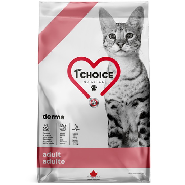1st Choice Adult Derma ФЕСТ ЧОЙС ДЕРМА сухий дієтичний корм для котів 1.8 кг