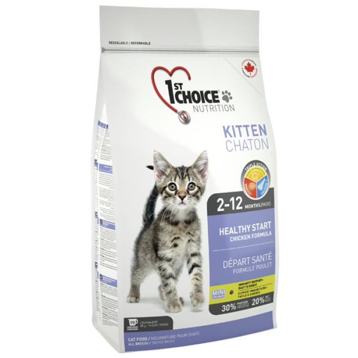 1st Choice Kitten Healthy Start ФЕСТ ЧОЙС КУРИЦА ДЛЯ КОТЯТ сухой суперпремиум корм для котят, 0.907 кг.
