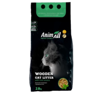 Наполнитель AnimAll древесный с ароматом мяты 2,8 кг