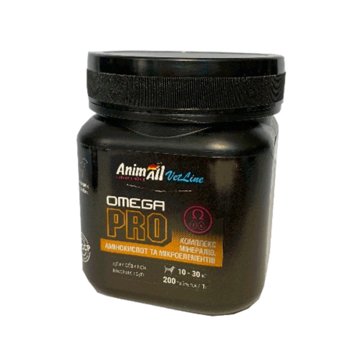 Витамины AnimAll VetLine Omega PRO для средних пород собак 200 таб
