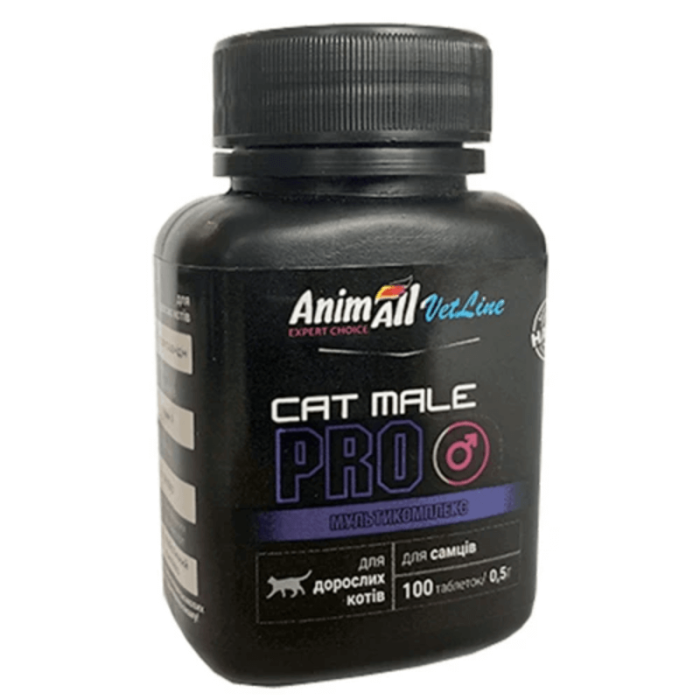 Вітаміни AnimAll VetLine CAT MALE PRO для котов, 100 таб