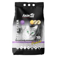 Білий бентонітовий наповнювач AnimAll (Анімалл) Cat litter Premium - з ароматом лаванди, 10 л