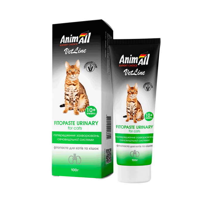 AnimAll VetLine фітопаста урінарі для котів, 100гр