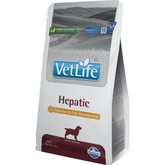 Сухий корм Farmina Vet Life Hepatic для собак, при хронічній печінковій недостатності, (30368) 2 кг