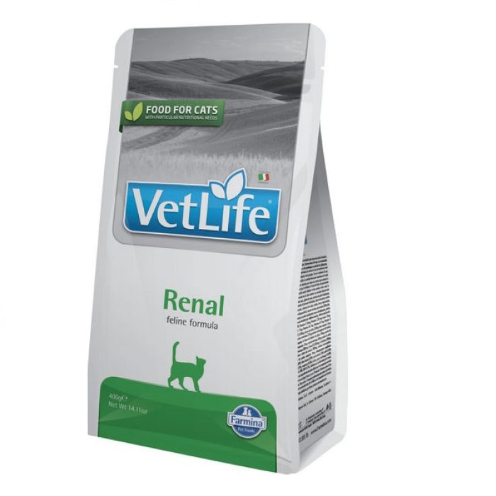 Сухий корм Farmina Vet Life Renal для котів, для підтримки функції нирок, (25159) 400 г