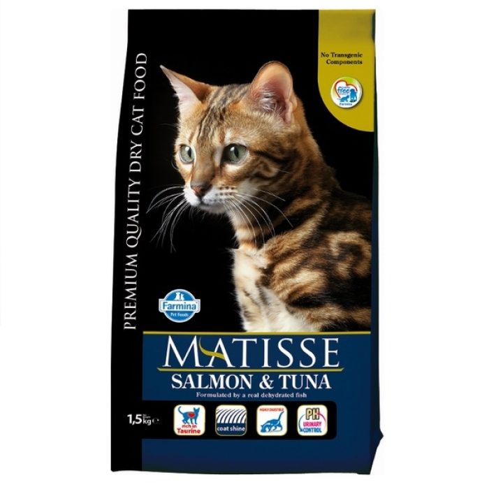 Сухой корм Farmina Matisse Adult Salmon & Tuna для взрослых кошек, лосось и тунец, 1.5 кг