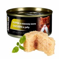 Анималл влажный корм для кошек Курица в нежном желе 85г
