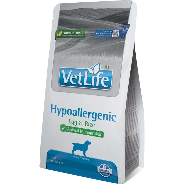 Сухий лікувальний корм для собак Farmina Vet Life Hypoallergenic Egg & Rice при харчовій алергії (25272) 2 кг