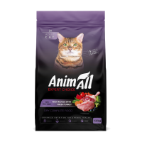 Повнораціонний сухий корм Animall, для котів, зі свіжою індичкою та качкою, 12 кг