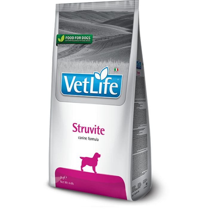 Сухий лікувальний корм для собак Фарміна Vet Life Struvite, для розчинення струвітних уролітів, 2 кг 25227