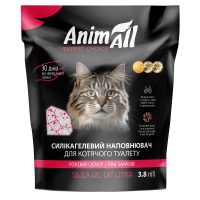 AnimAll  "Розовый сапфир" - Силикагелевый наполнитель для кошачьего туалета, 1,9 кг/ 3,8л