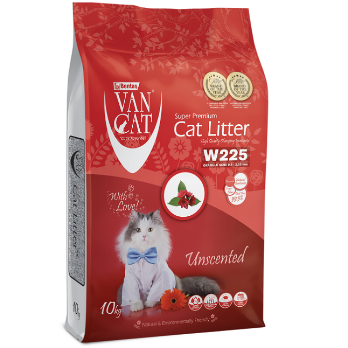 Van Cat Classik Без запаху - Наповнювач бентонітовий для котячого туалету, 10 кг