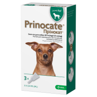 Prinocate (Принокат) краплі на холку від бліх, кліщів та гельмінтів для собак до 4 кг, 1піпетка