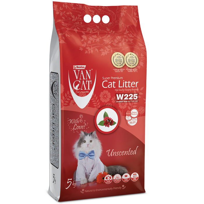 Van Cat Classik Без запаху - Наповнювач бентонітовий для котячого туалету, 5 кг