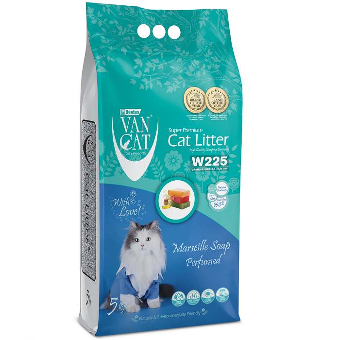 Van Cat Марсельское мыло наполнитель бентонитовый, 5 кг