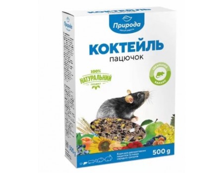 Корм Коктейль «Пацюк» Для декоративних щурів 0,5 кг