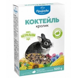 Корм Коктейль «Кролик» Для декоративных кроликов 0,5 кг..