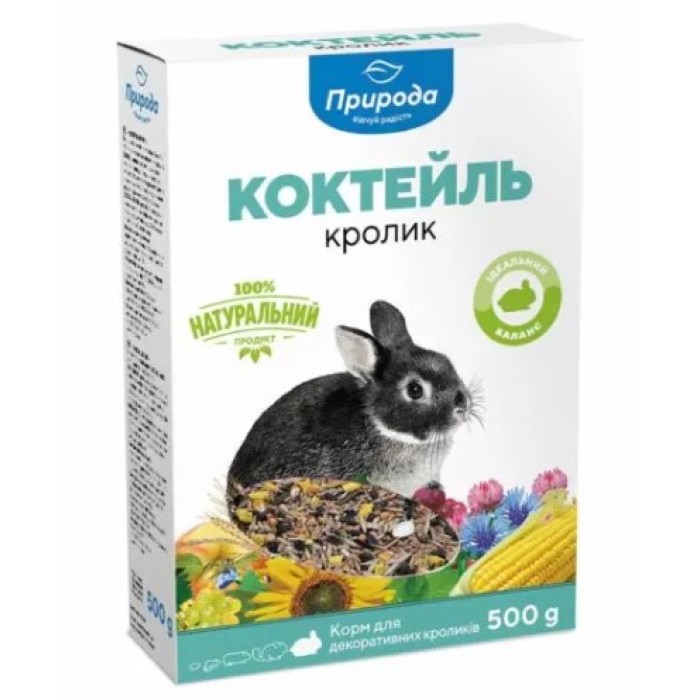 Корм Коктейль «Кролик» Для декоративних кроликів 0,5 кг